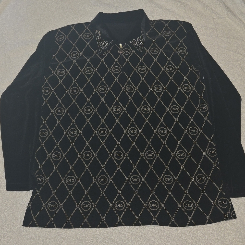 Rare D&G Black and Gold Men's Shirt